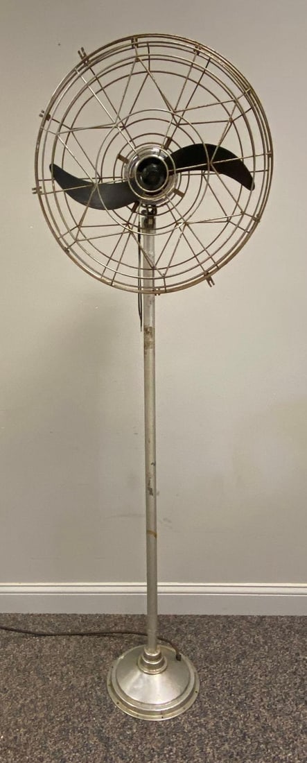 Large Floor Standing Industrial Fan: No In House Shipping Available, Third Party Shipper is Recommended.In working condition, Measures 72 x 22 x 12 1/2 inches.