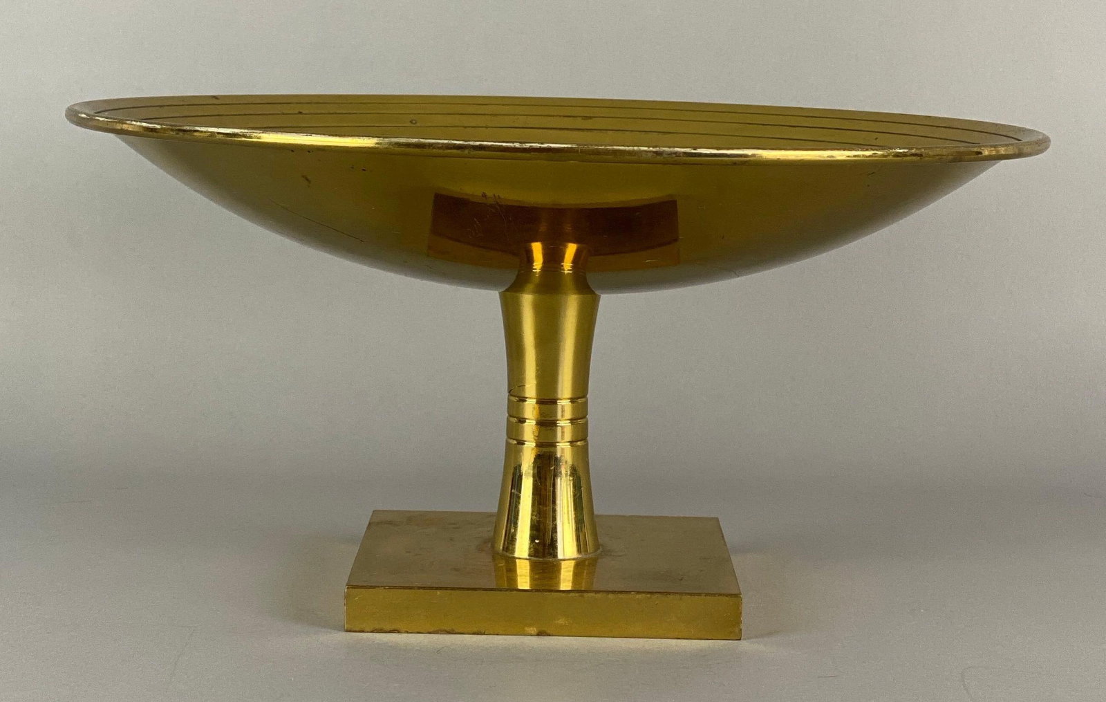 Dorlyn Silver Smiths Parrzinger Compote: Marked on base, Measures 5 1/2 x 11 inches
