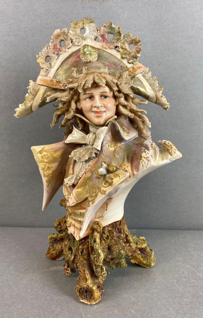 Antique Templitz Ceramic Boy Bust (1 of 5)
