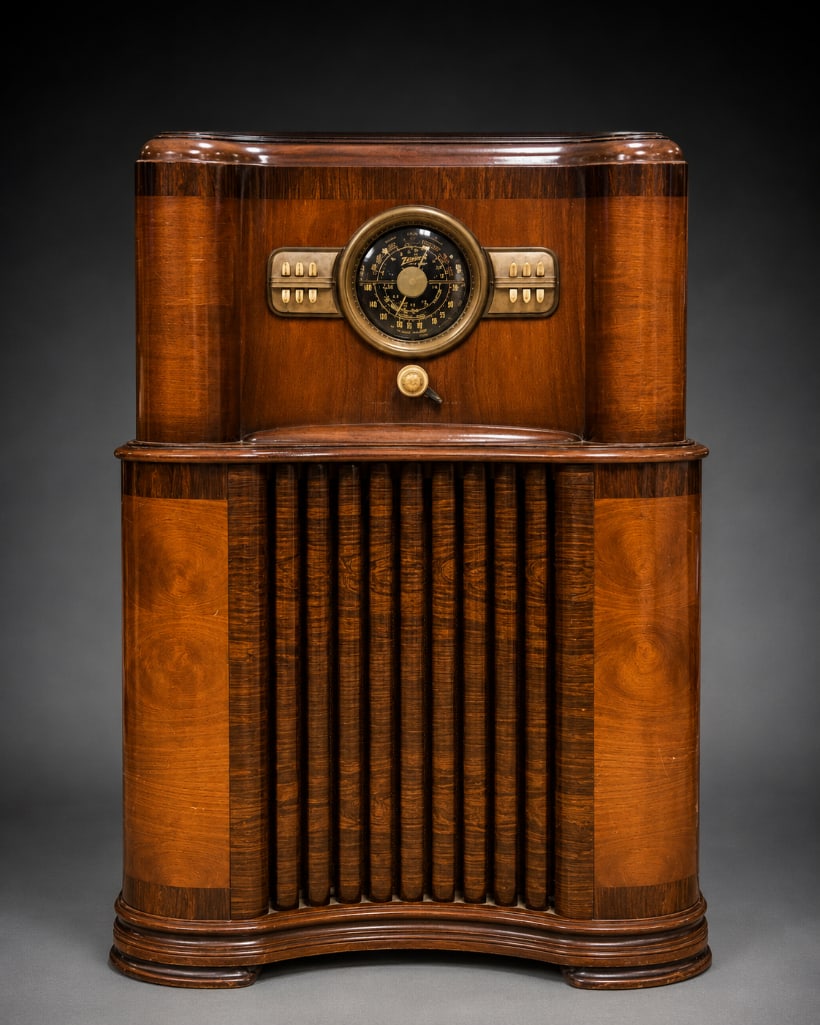 1930s Zenith Model 8-S-463 Wood Console Radio (1 of 6)