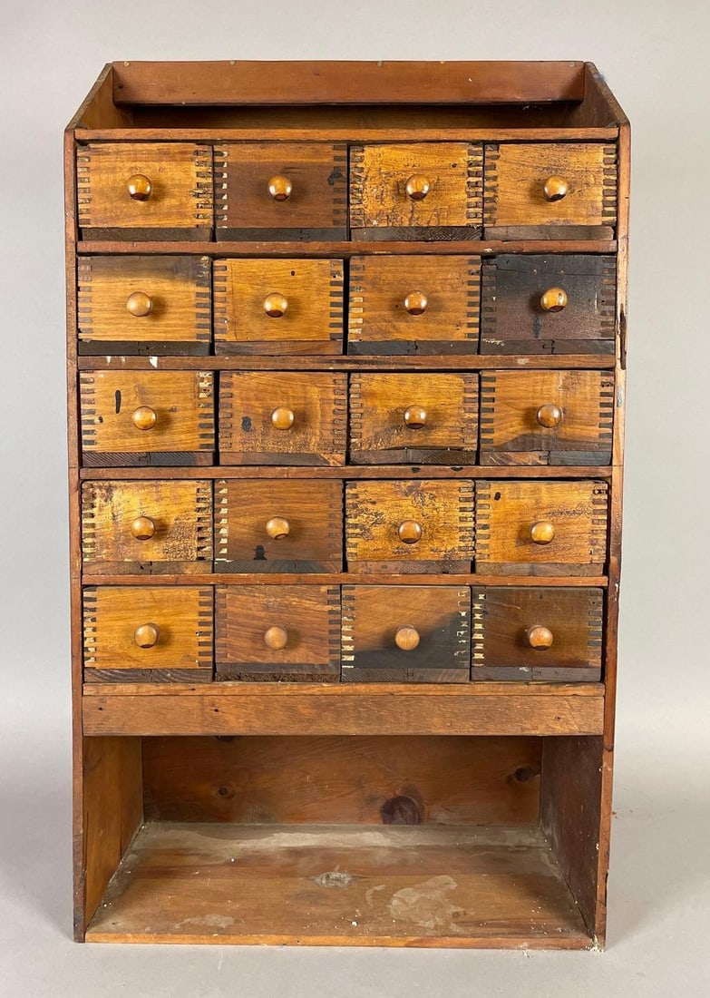 Primitive Handmade Hardware Drawer Cabinet (1 of 5)