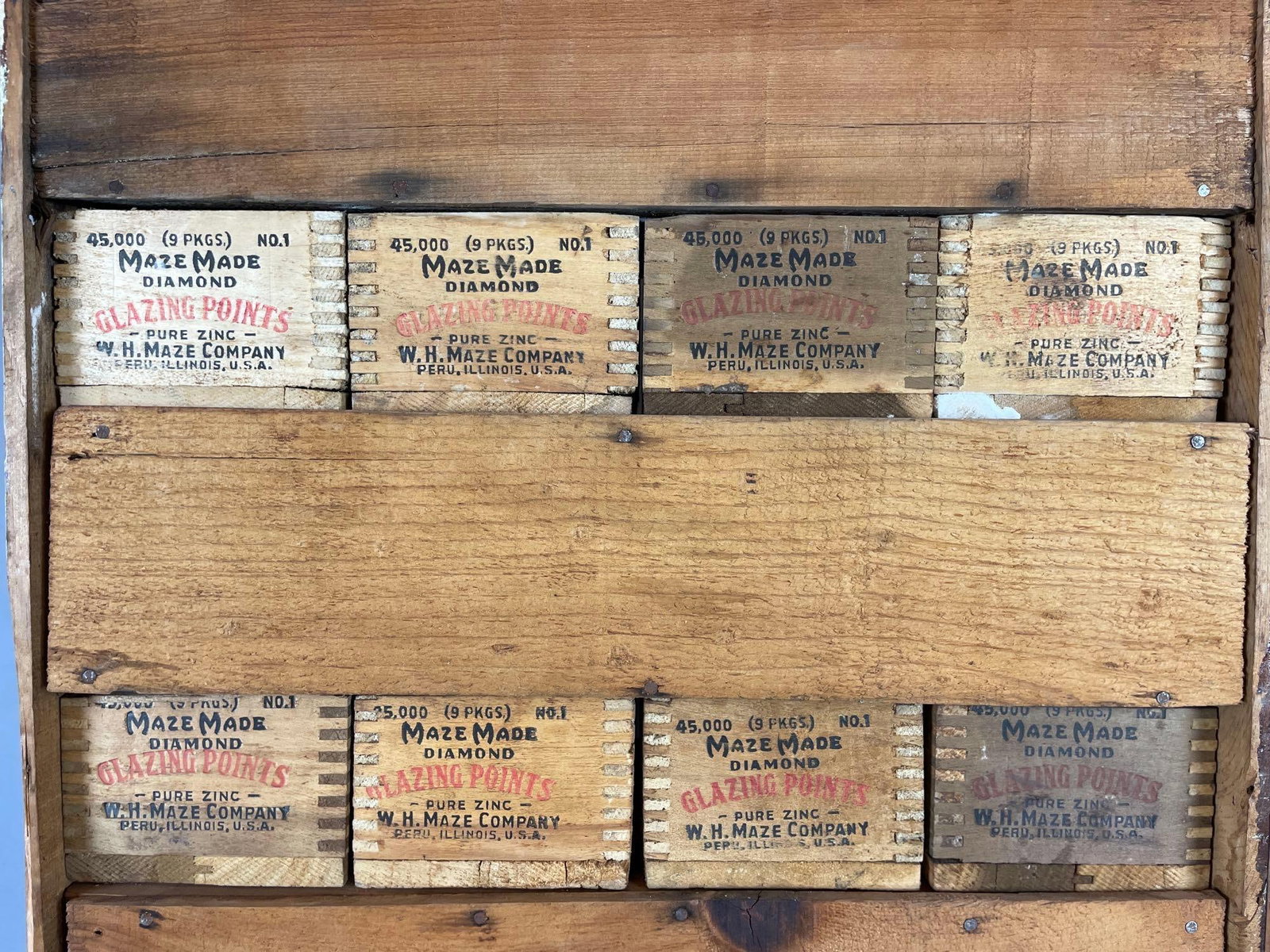 Primitive Handmade Hardware Drawer Cabinet - 3