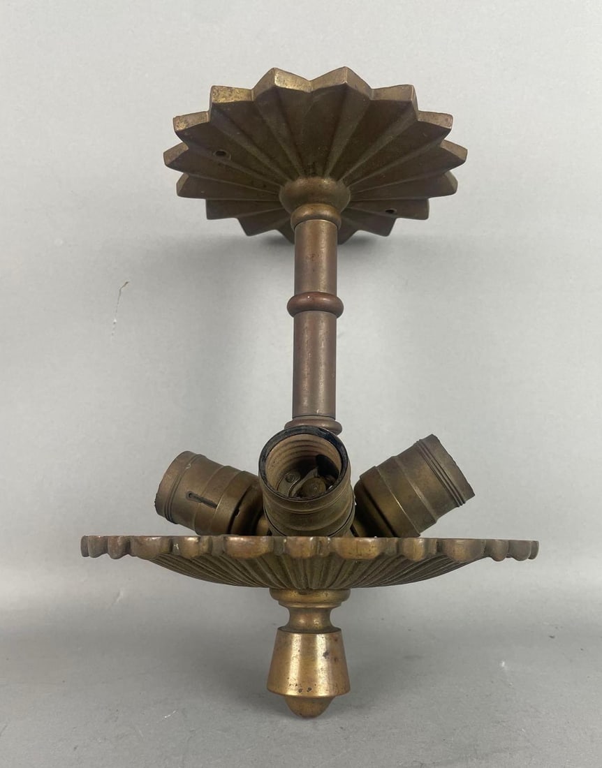 Antique Bronze 4 Light Ceiling Fixture (1 of 3)