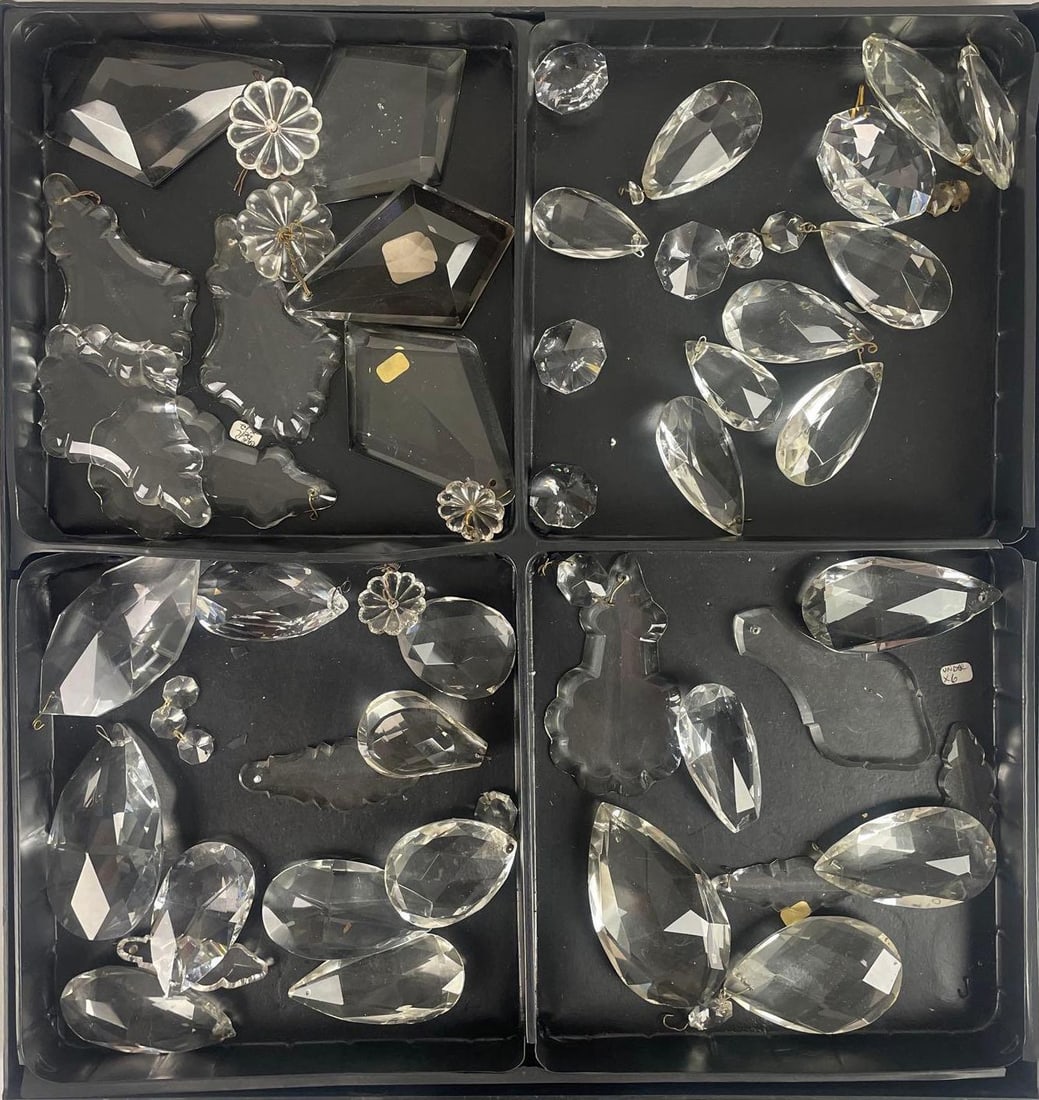 Group of Antique Chandelier Crystals (1 of 3)