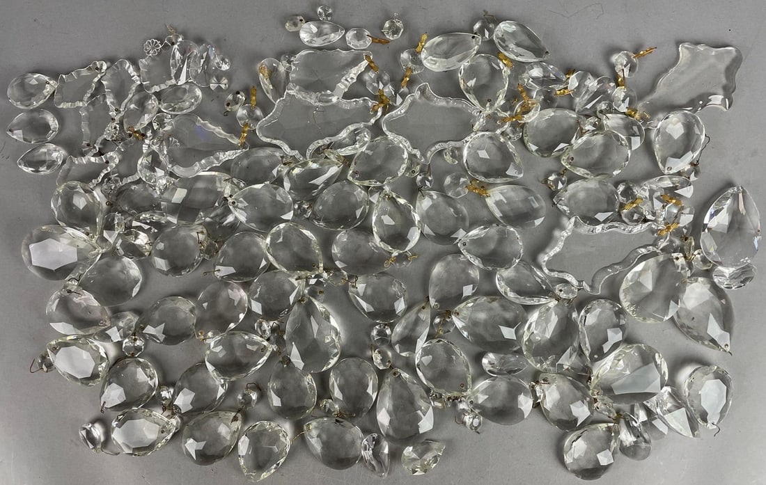 Group of Antique Chandelier Crystals (1 of 3)