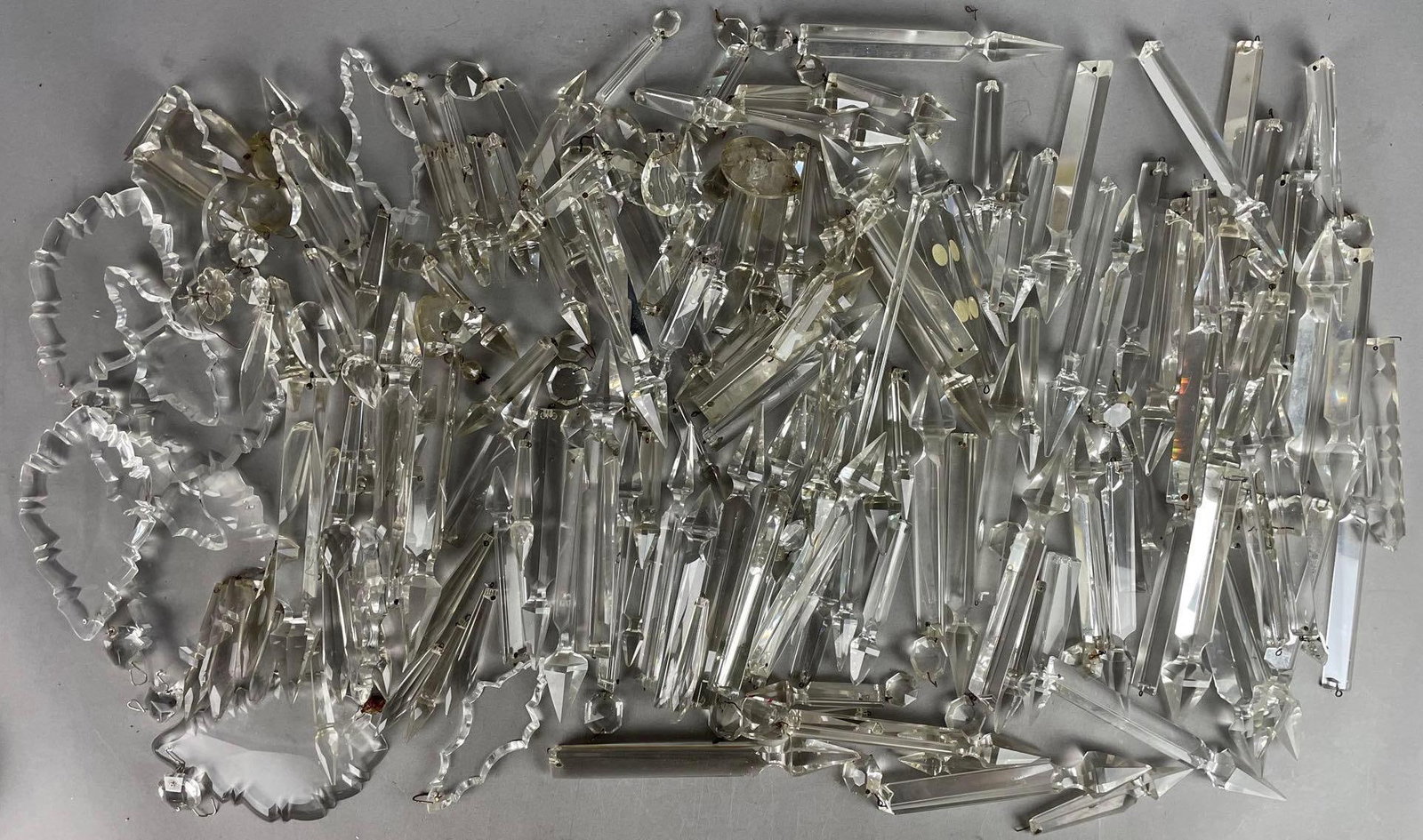 Group of Antique Chandelier Crystals (1 of 2)