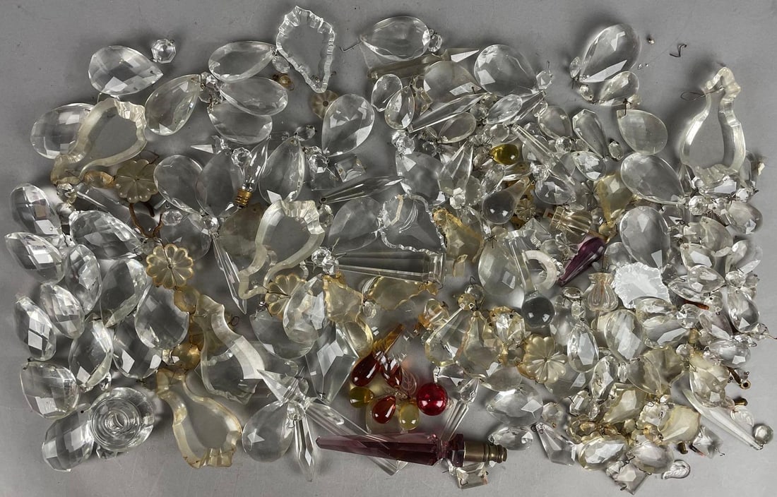 Group of Antique Chandelier Crystals (1 of 3)