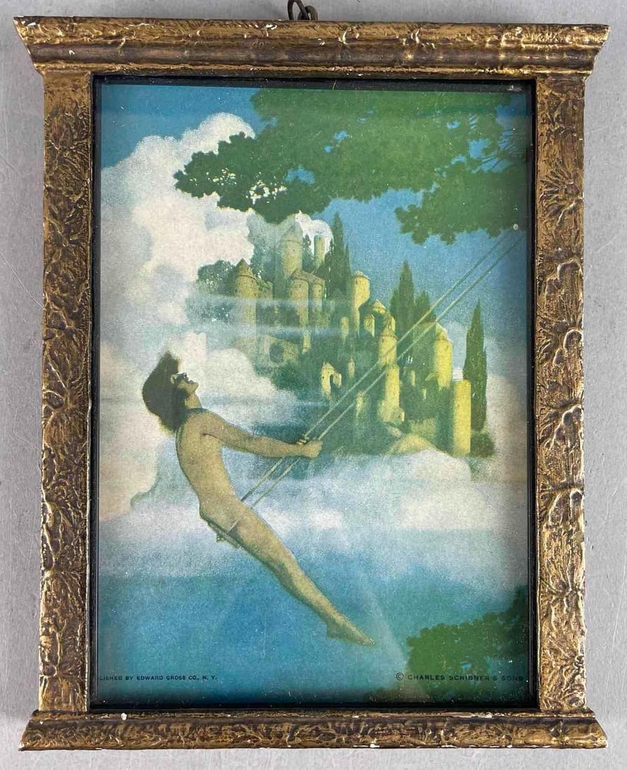 Antique Maxfield Parrish The Dinkey-Bird Lithograph (1 of 3)
