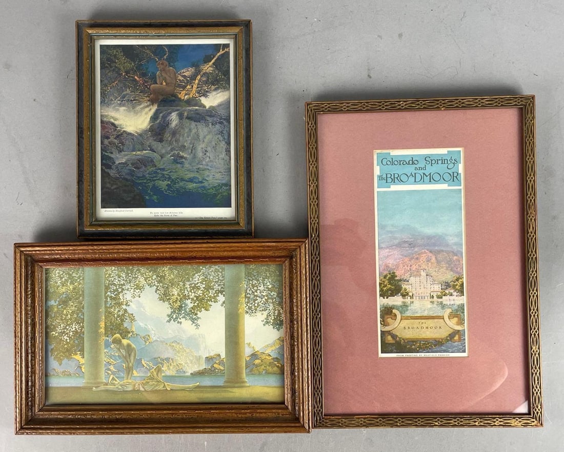 Group of 3 Antique Maxfield Parrish Lithographs (1 of 2)