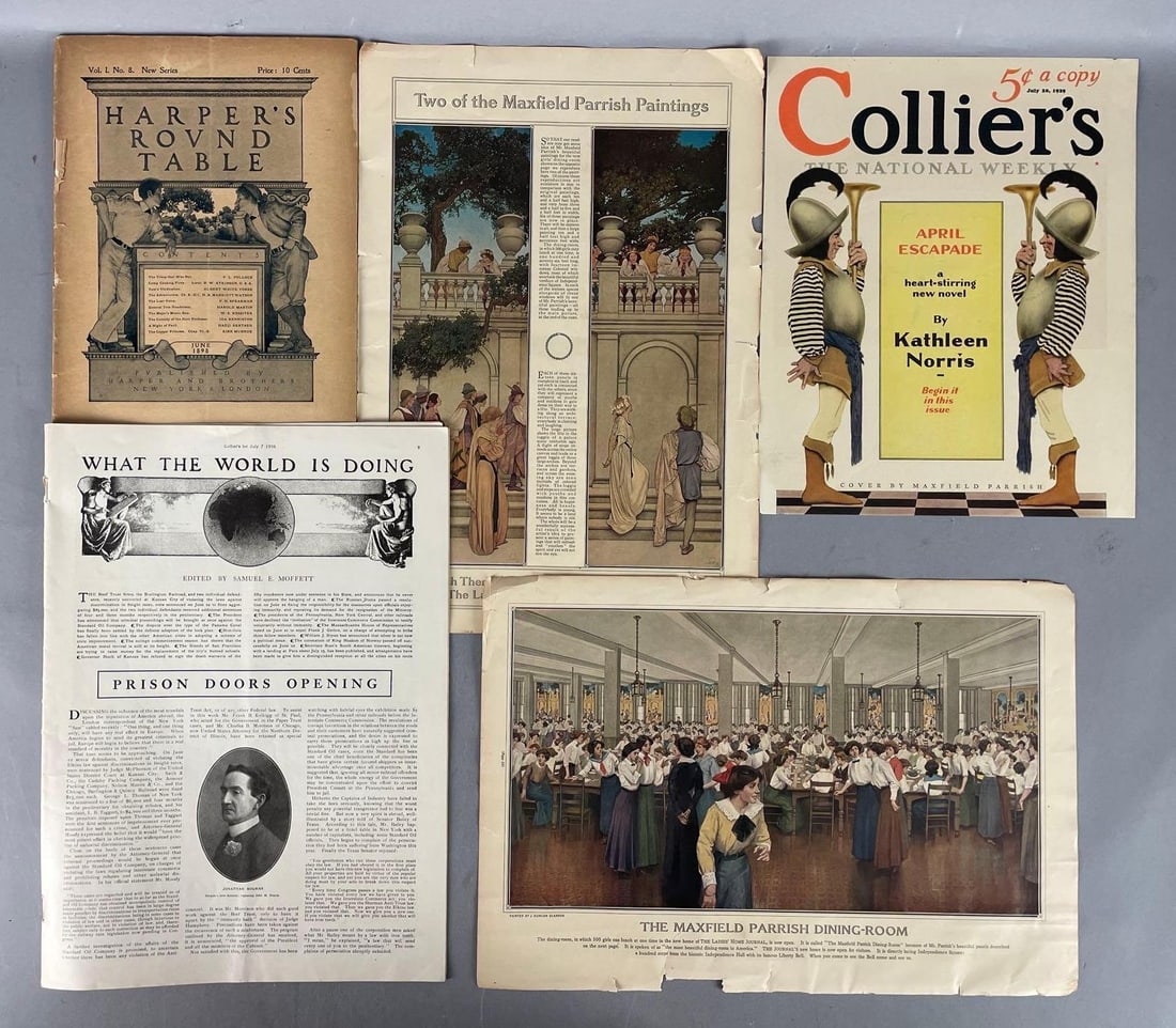 Group of Antique Maxfield Parrish Lithographs (1 of 3)
