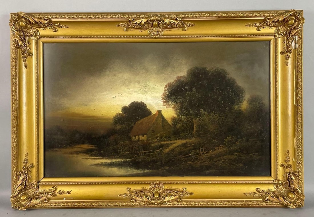 1925 Cottage on the River Lithograph (1 of 4)