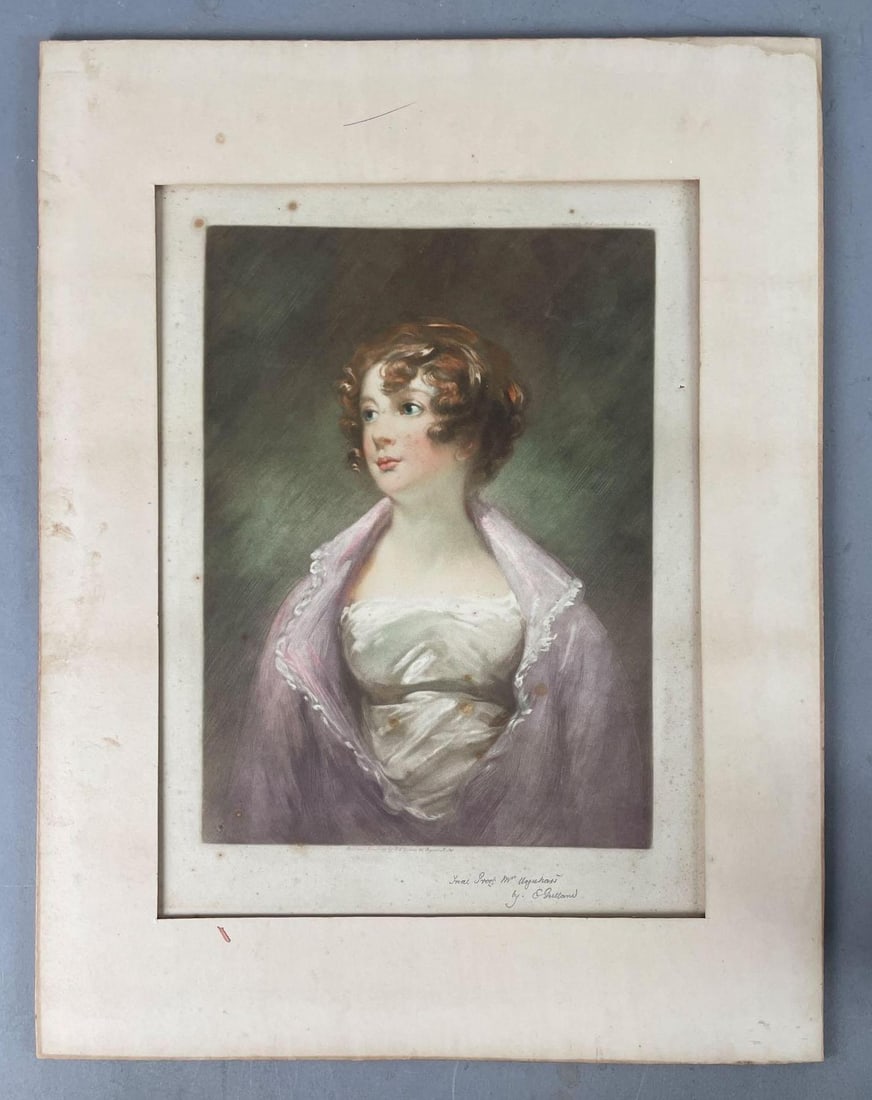 1915 E. Gulland Mrs. William Urquhart Trial Proof Engraving (1 of 3)