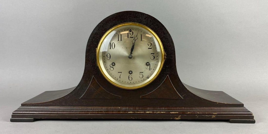 Vintage Seth Thomas Tambour Wind-Up Mantel Clock (1 of 3)