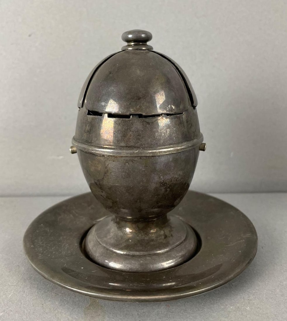 Victorian Bristol Silver Plated Egg Cracker / Topper (1 of 4)