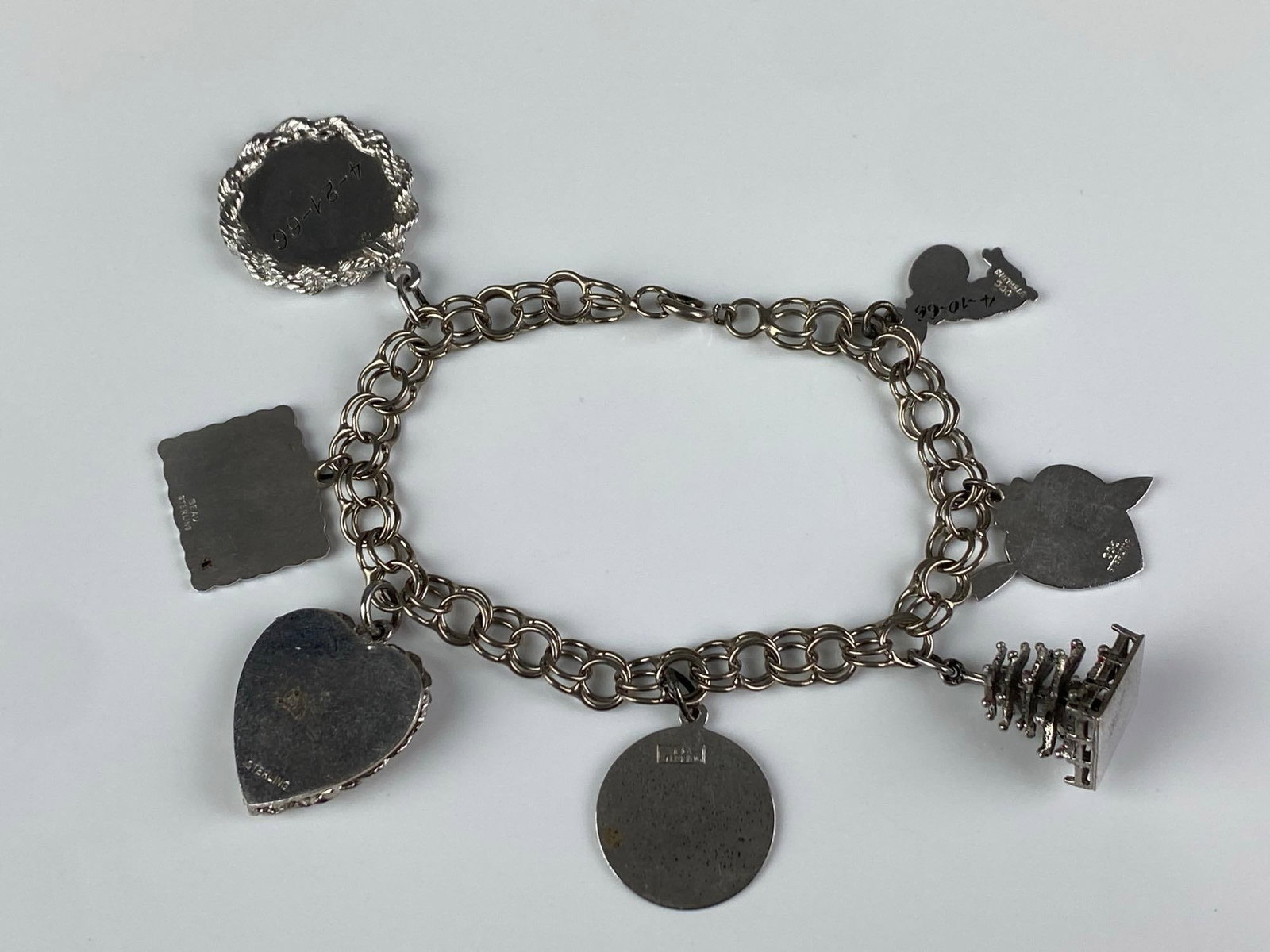 Sterling Silver Charm Bracelet - 2