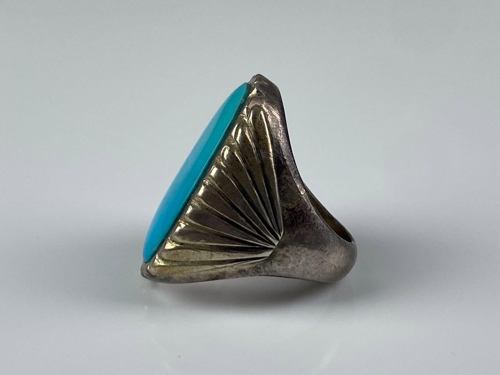 Sterling Silver Turquoise Statement Ring - 2