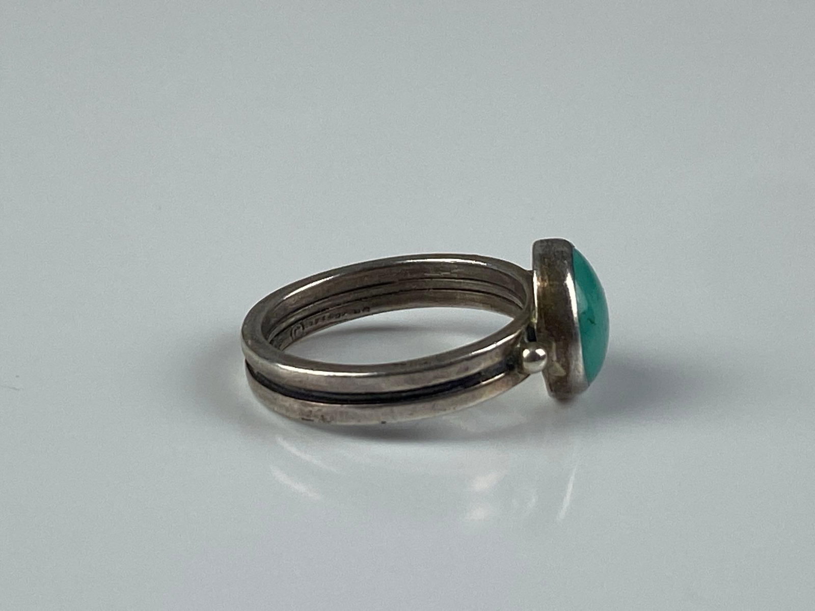 Sterling Silver Turquoise Ring - 4