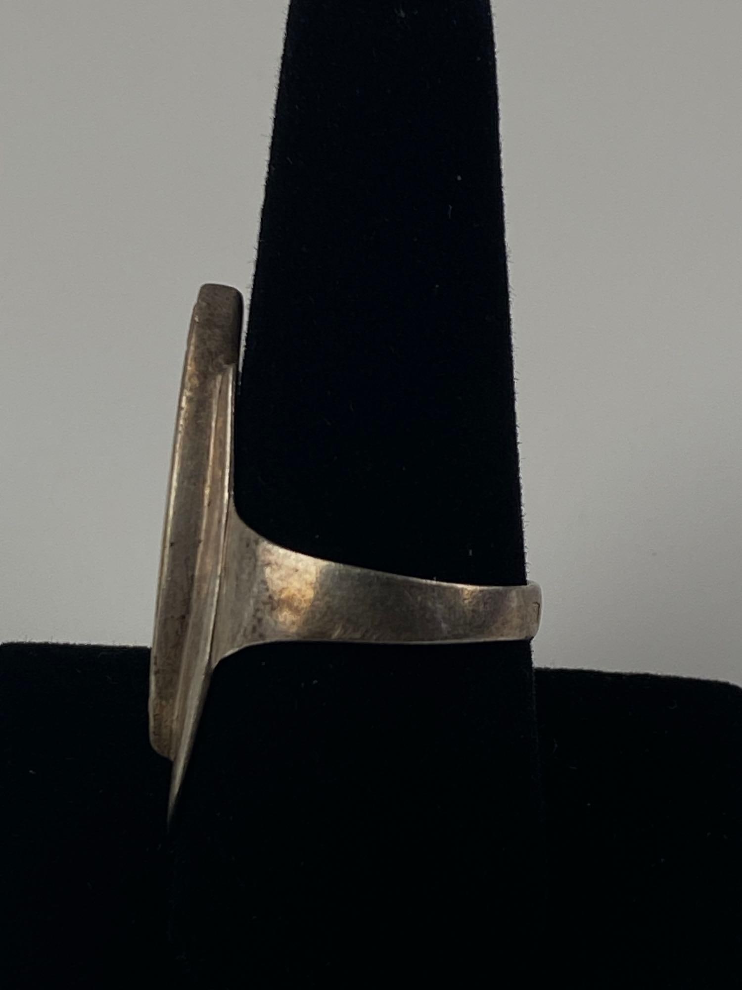 Sterling Silver Moonstone Knuckle Ring - 2