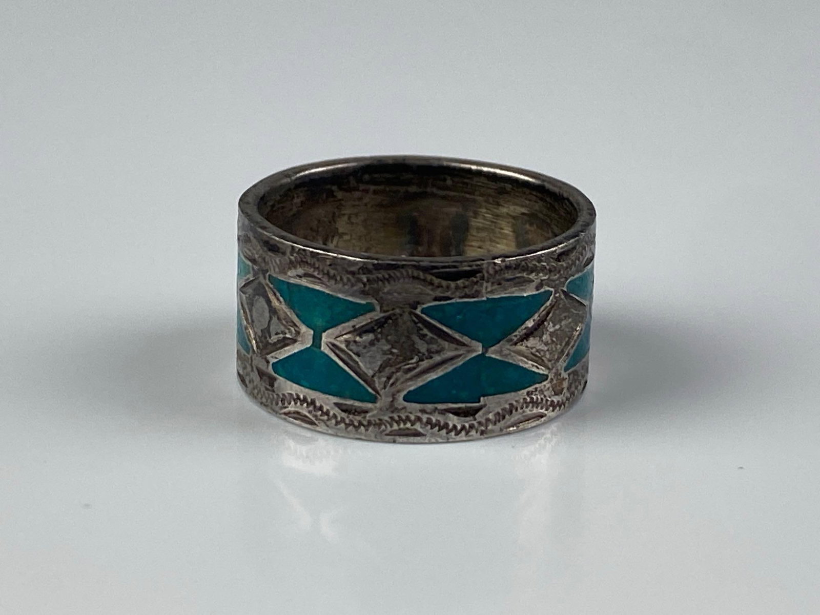 Steeling Silver Turquoise Ring - 2
