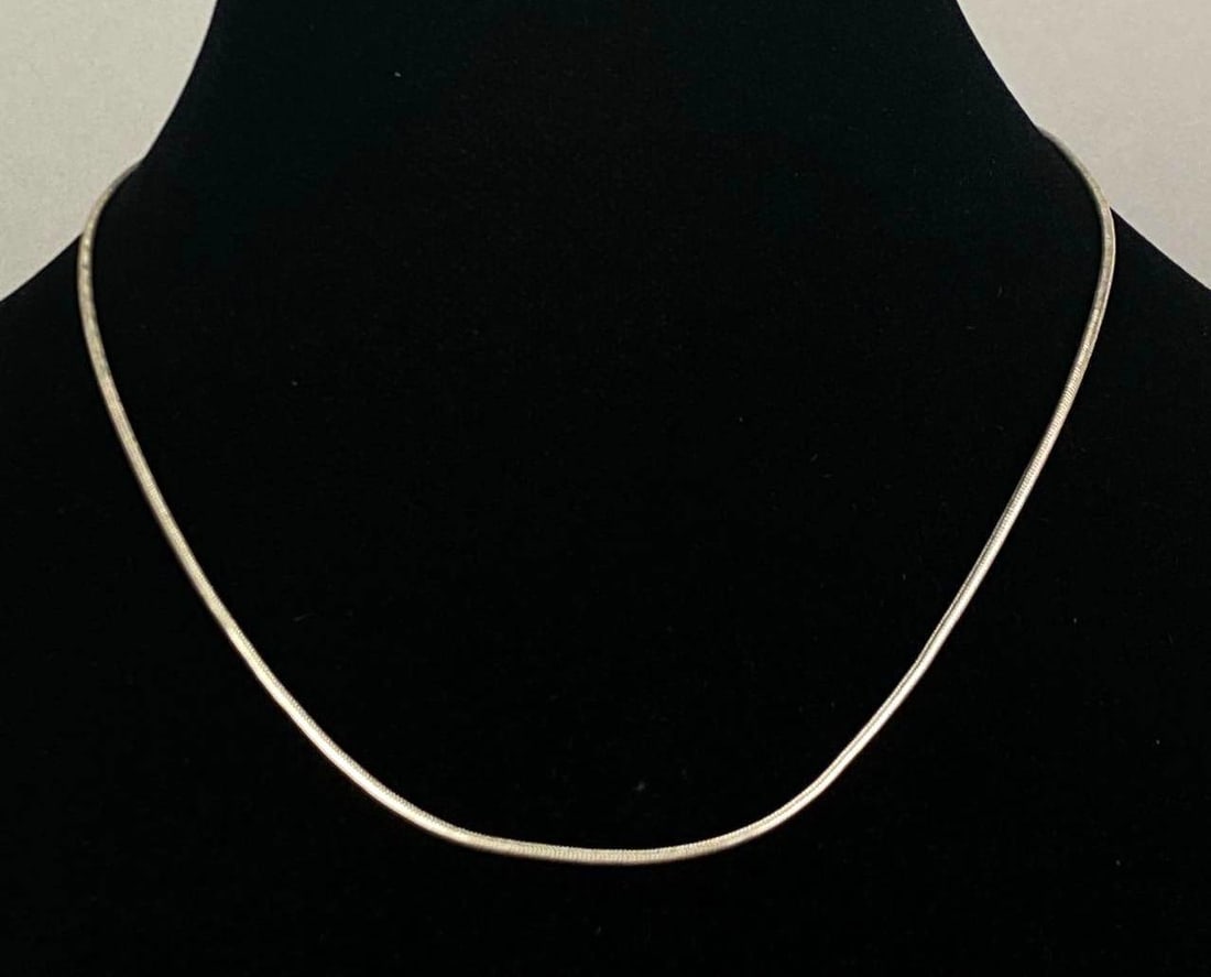 Italian Sterling Silver Snake Chain Necklace