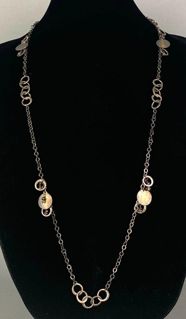 Costume Jewelry Rhinestone Toggle Necklace (1 of 2)