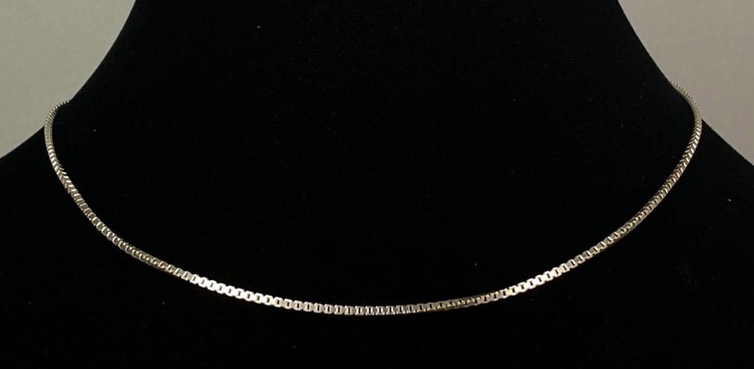 Sterling Silver Box Chain Necklace (1 of 2)