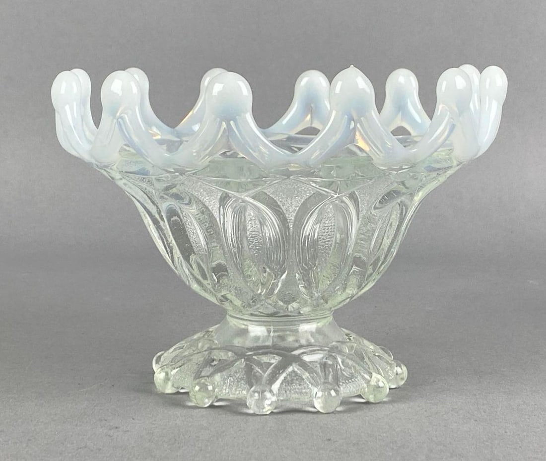 EAPG Opalescent Ombre Glass Compote Bowl (1 of 4)