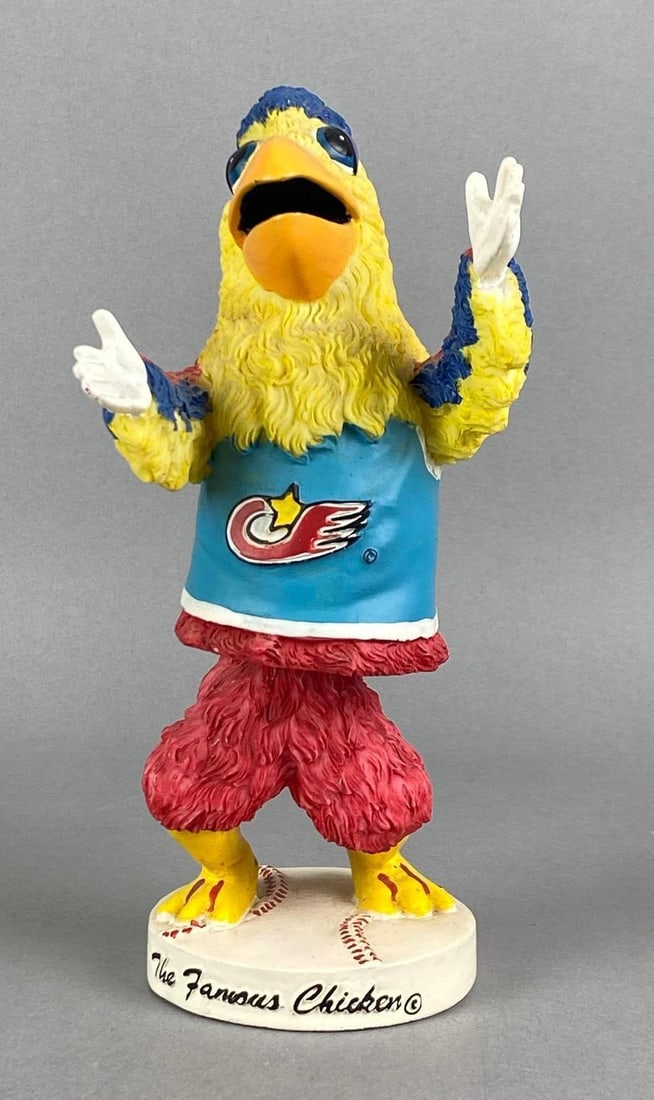 San Diego Padres The Famous Chicken Mascot Bobblehead: Measures 7 3/4 H