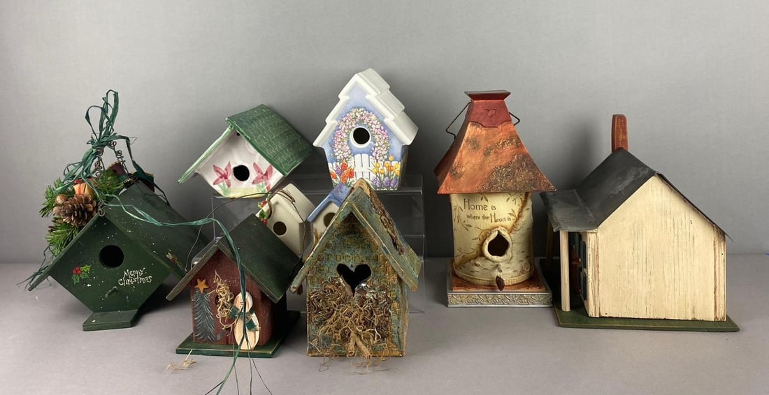 Group of Assorted Decorative Bird Houses (1 of 3)