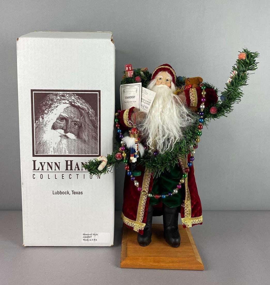 1998 Lynn Haney Sugarplums and Nutcracker Santa Christmas Figure