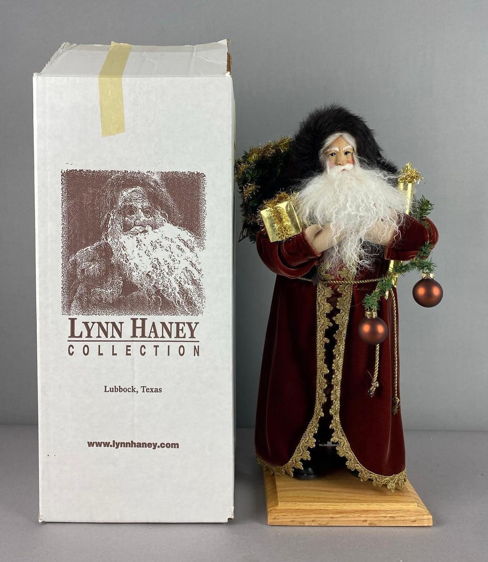 2006 Lynn Haney Amber Holiday Santa Christmas Figure: Measure 18 tall. Like new in original packaging.