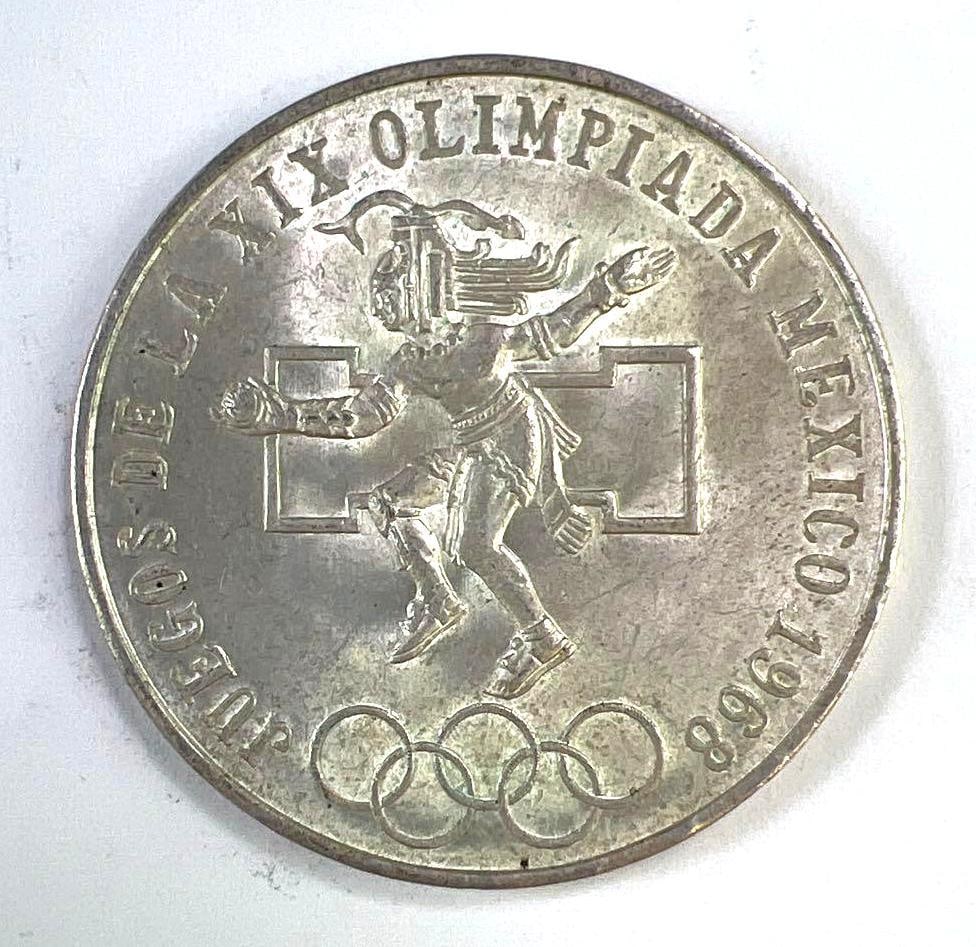 1968 Mexico XIX Olympiad 25 Pesos Silver Coin (1 of 2)