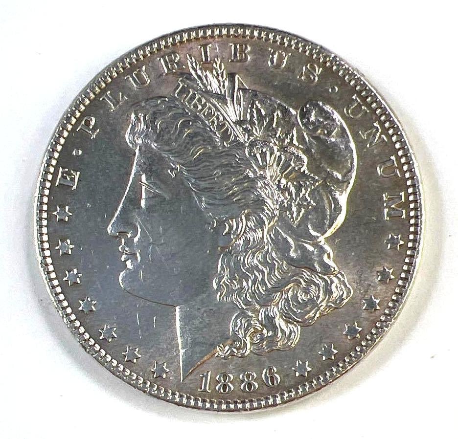 1886 US Morgan Silver Dollar (1 of 2)