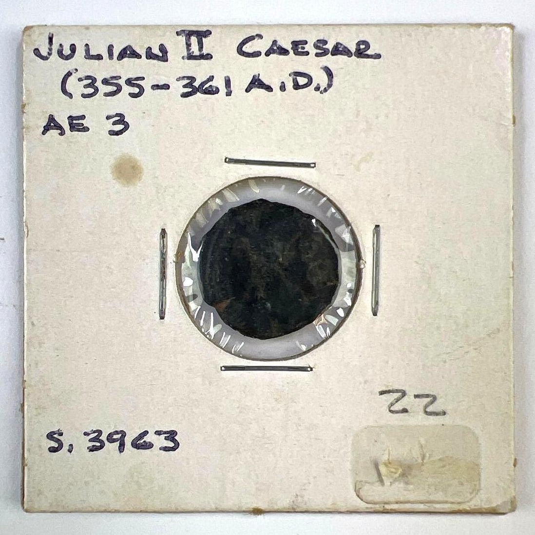 355 A.D. Roman AE3 Bronze Coin of Julian II Caesar (1 of 2)