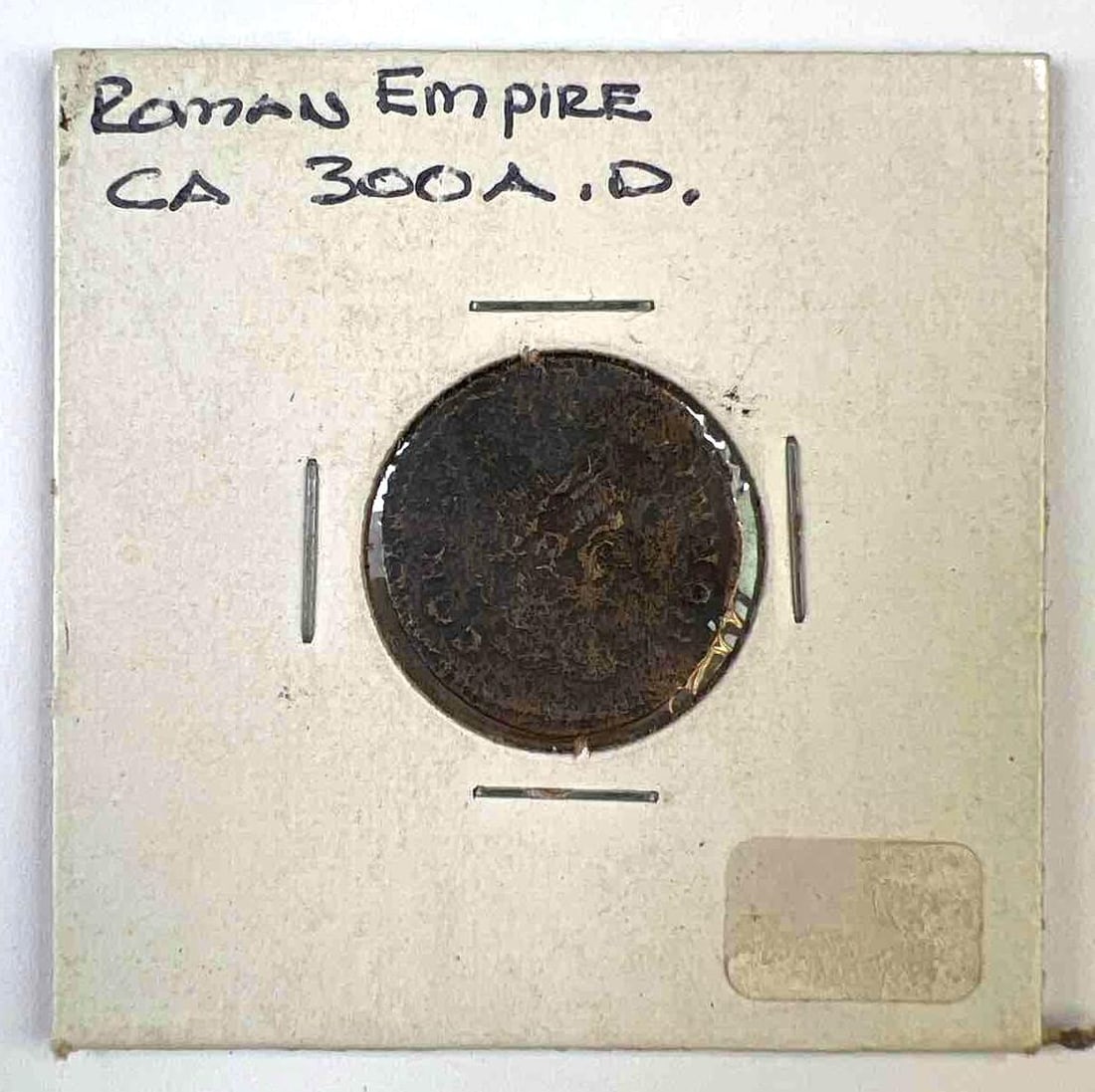Circa 300 A.D. Roman Empire Ancient Bronze Coin (1 of 2)