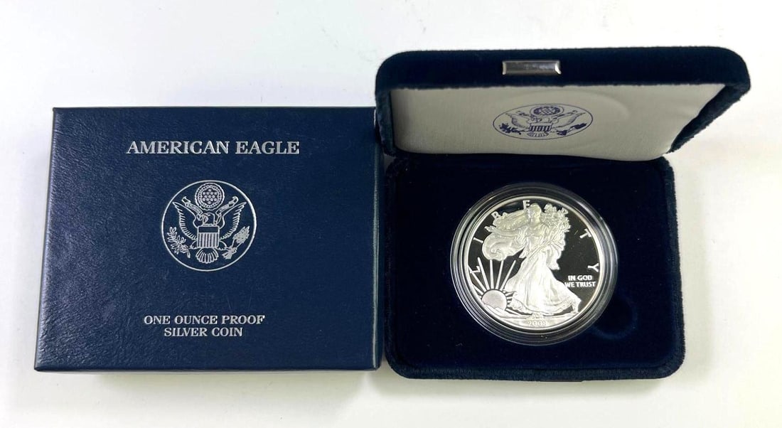 2008 US Mint American Silver Eagle Proof 1 oz .999 Fine Silver Coin: 2008 US Mint American Silver Eagle Proof 1 oz .999 Fine Silver Coin