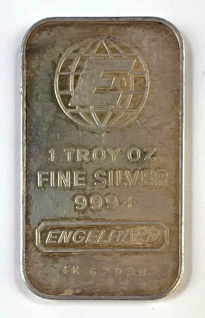 Engelhard 1 oz .999+ Fine Silver Bullion Bar (1 of 2)