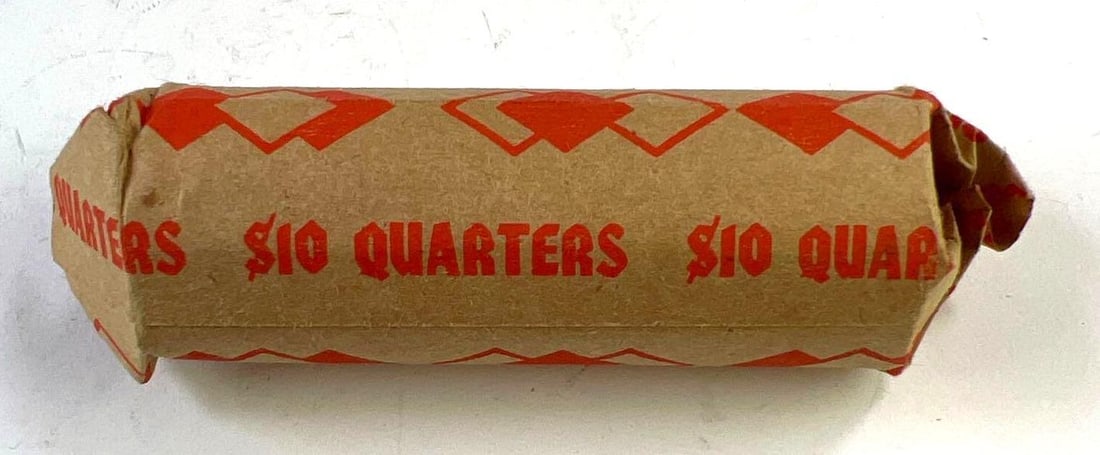 Full Roll of Washington Silver Quarters (1 of 1)