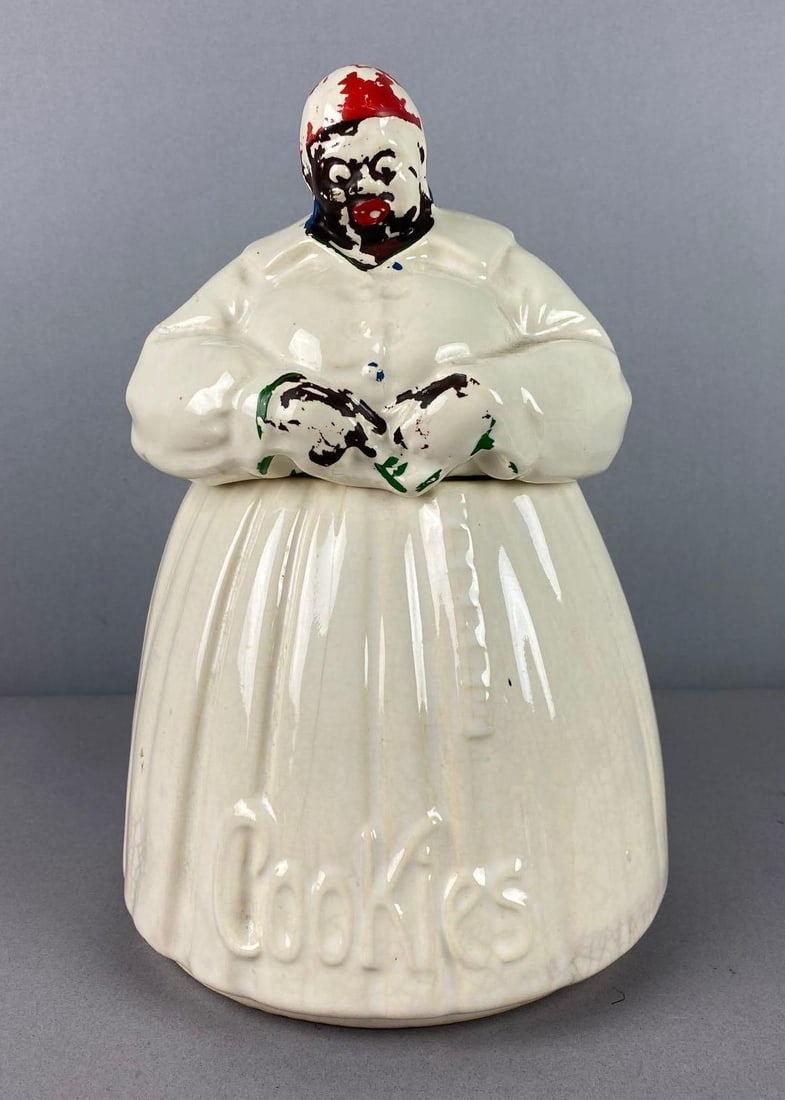 Vintage 1960?s McCoy Pottery Black Americana Women Glazed Ceramic Cookie Jar (1 of 4)