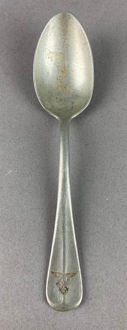 WW2 German Luftwaffe Aluminum Mess Hall Spoon (1 of 3)