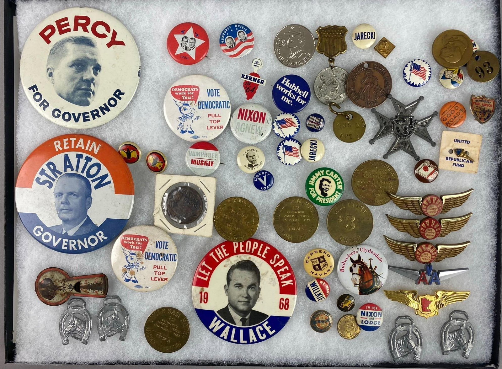 Group of Assorted Vintage Political Campaigns Memorabilia (1 of 3)