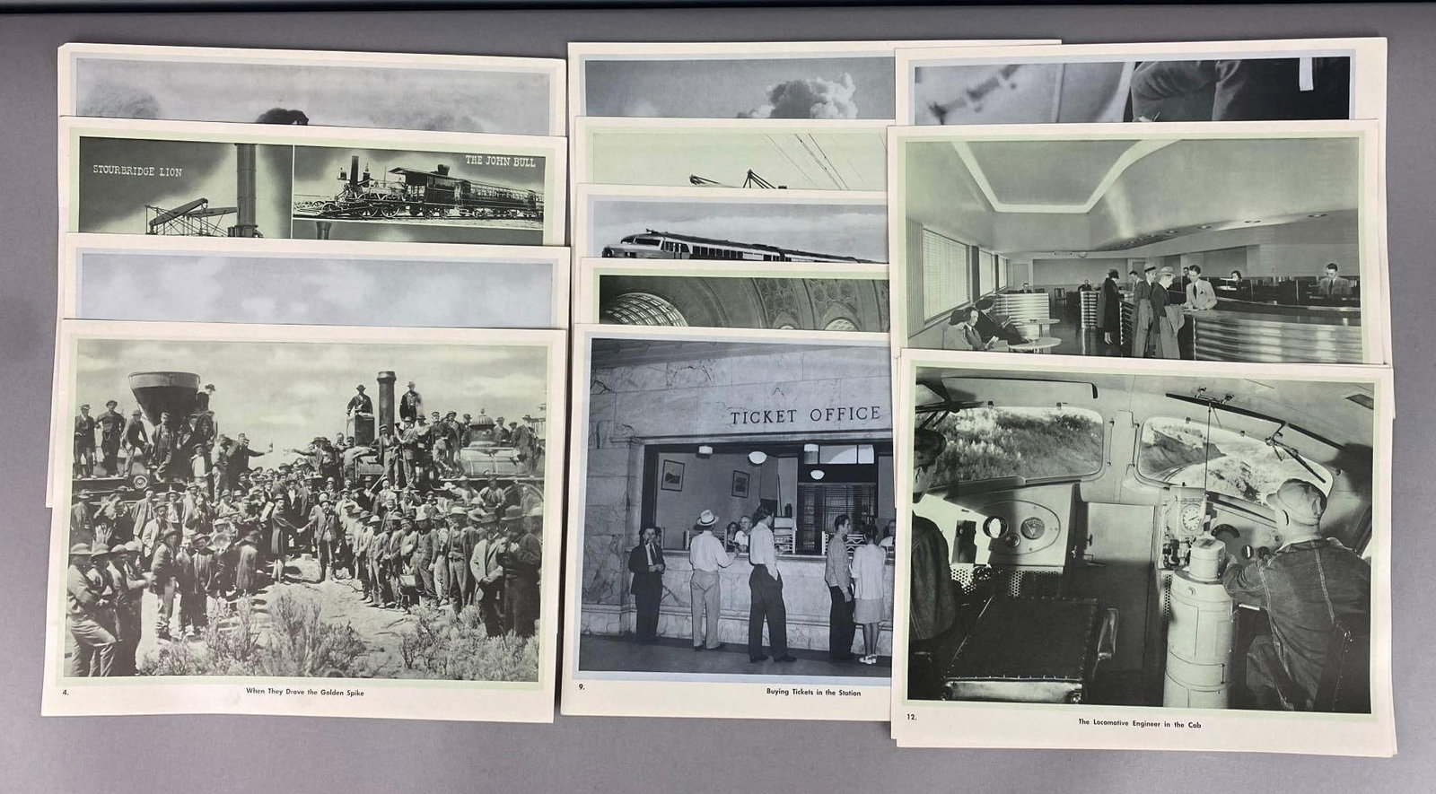 Group of 50 Antique 1940?s Associations Of American Railroads Prints (1 of 7)