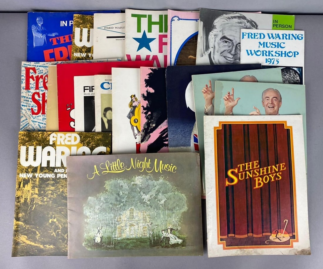 Group of Assorted Vintage 1970?s The Fred Waring Show Program Booklets.