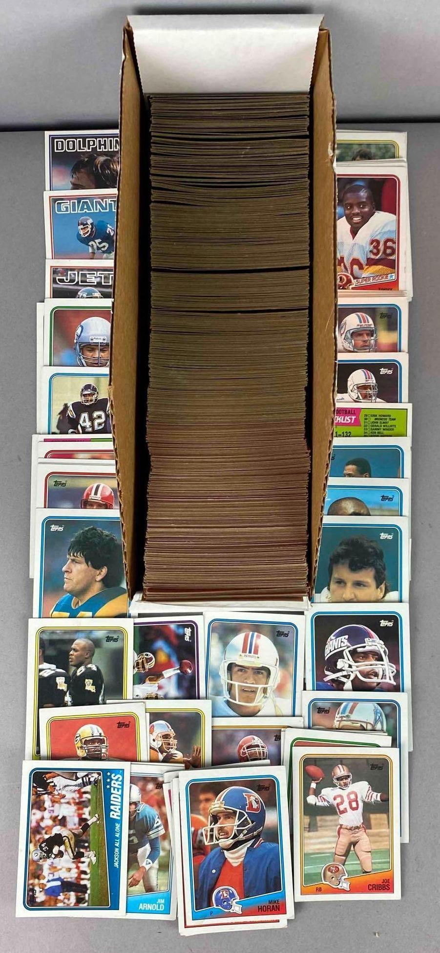 Group of 100+ 1983-1987 Topps Football Trading Cards: Include Doug Smith, Rich Camarillo, and more.