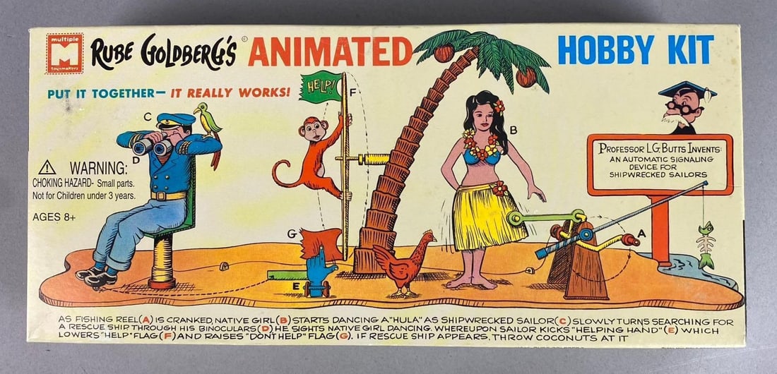 1965 Rube Goldberg?s Animated Painless False Teeth Extractor Kit (1 of 4)