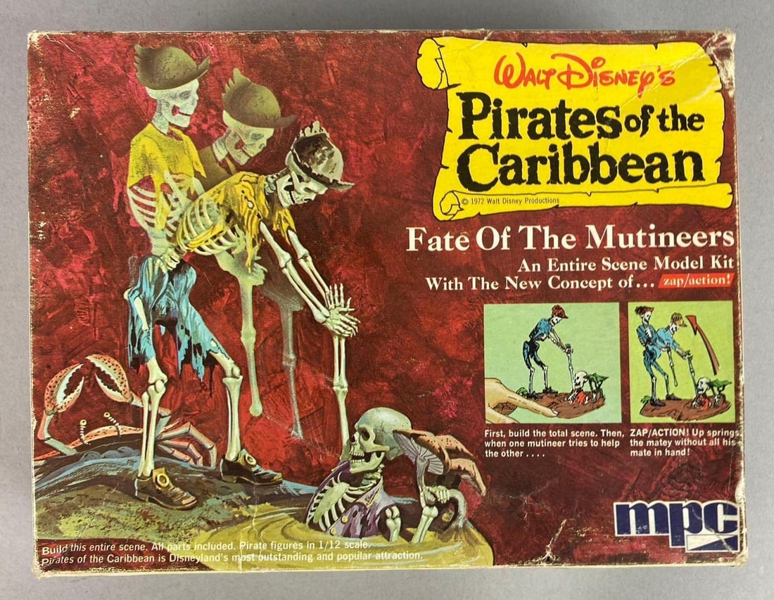 1972 MPC Walt Disney?s Pirates of the Caribbean: Fate Of The Mutineers 1/12 Scale Model Kit (1 of 4)