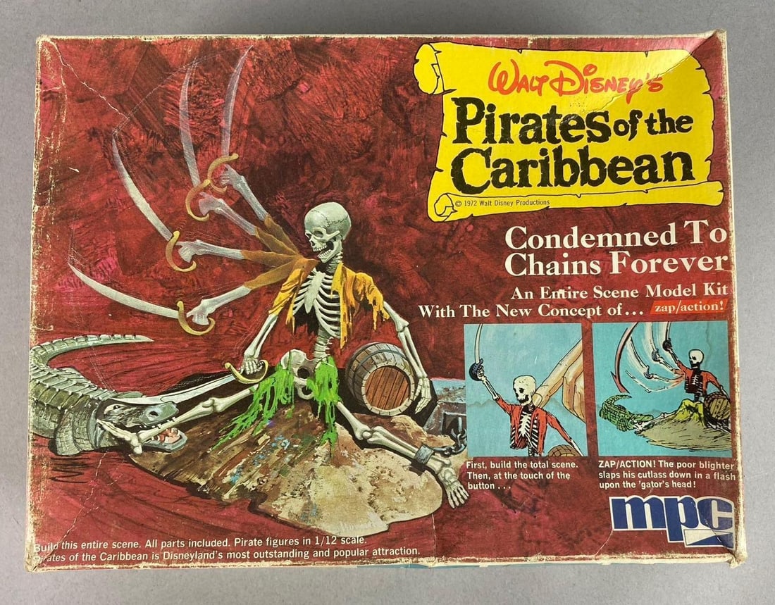 1972 MPC Walt Disney?s Pirates of the Caribbean: Condemned To Chains Forever 1/12 Scale Model Kit (1 of 4)
