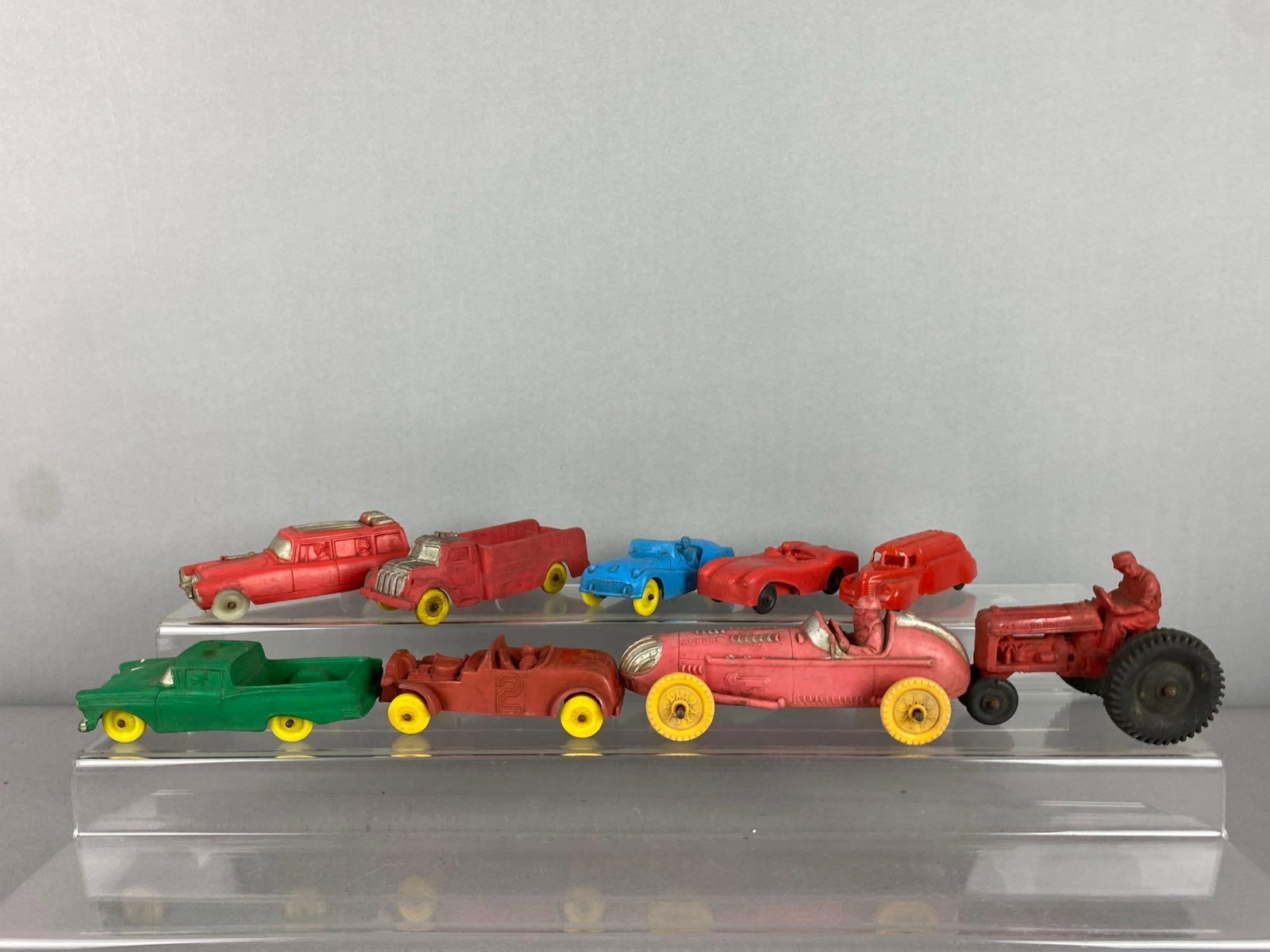 Group of 9 Vintage 1950?s Auburn Rubber Toy Vehicles (1 of 3)