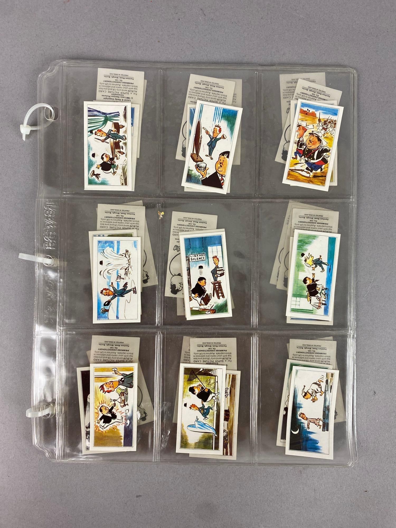 Group of 30+ Vintage 1968 Laurel and Hardy Confectionary Cards (1 of 4)