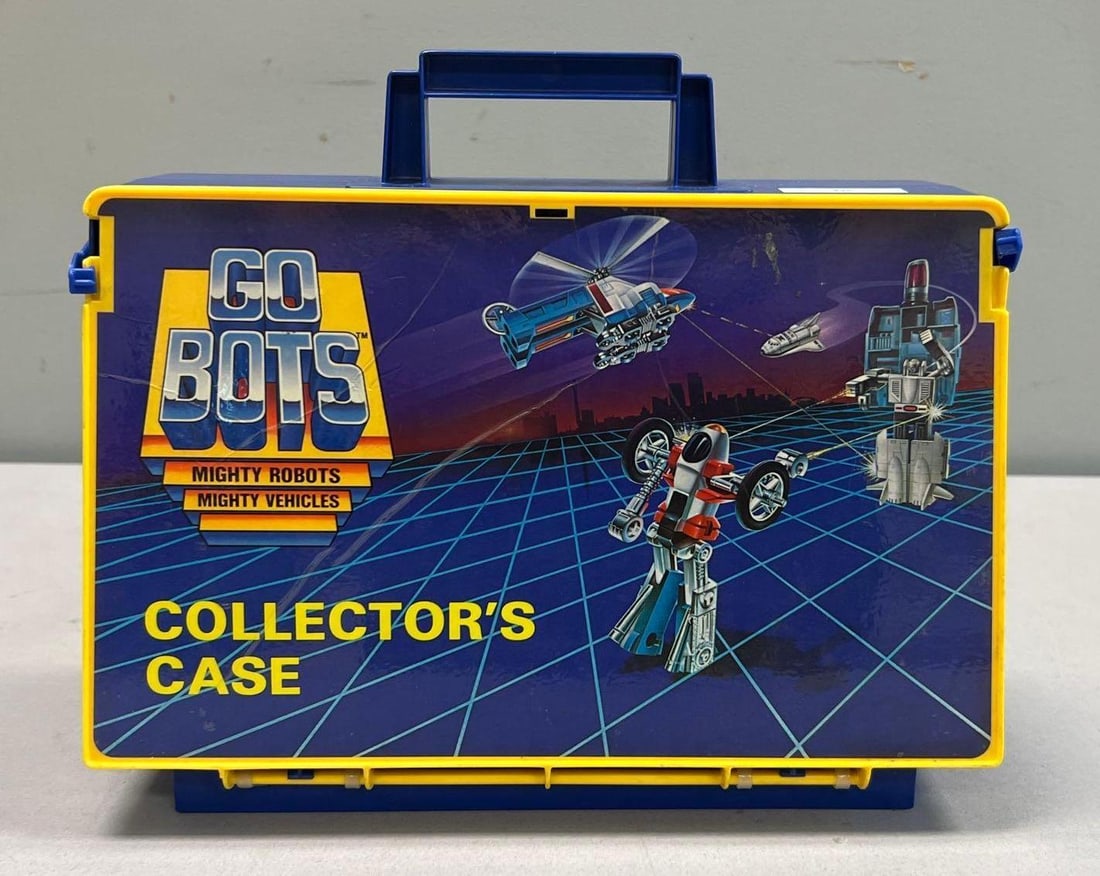 Vintage Tonka GoBots Plastic Collector Carrying Storage Case: 11 1/2 inches W by 10 inches H by 5 inches D
